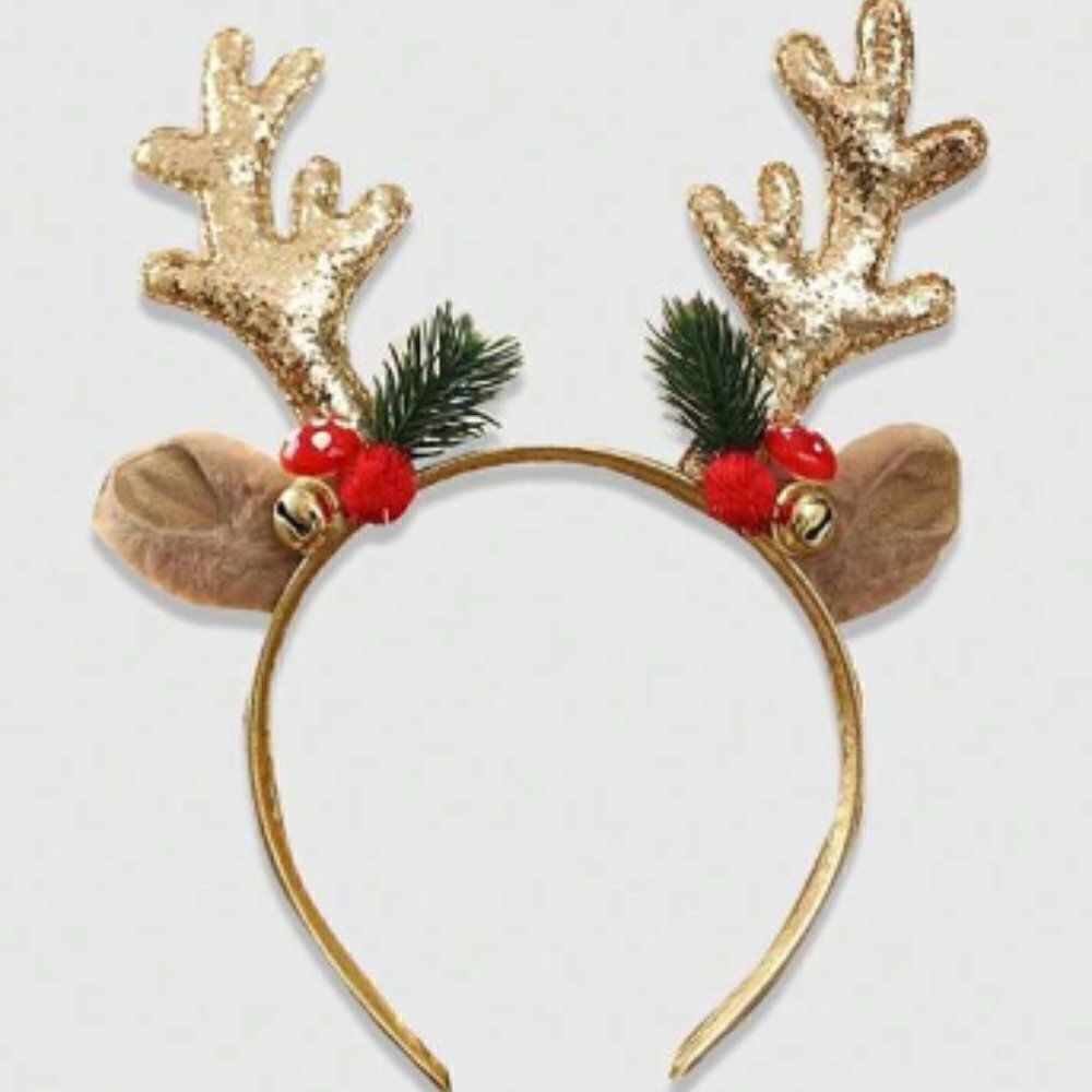 NWT, Christmas Antlers Decor Headband